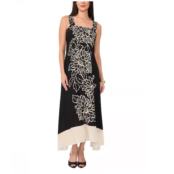 VINCE CAMUTO
Women's Floral Square-Neck Smocked-Back Sleeveless
Maxi Dress Sz M - Picture 4 of 12